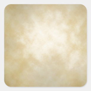 Antique Parchment Vignette Texture Background Square Sticker