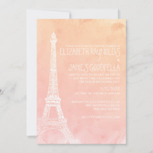 Antique Paris Wedding Invitations