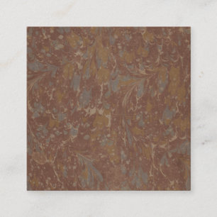 Antique Pattern Book II  Square Business Card