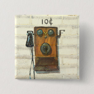 antique pay phone button