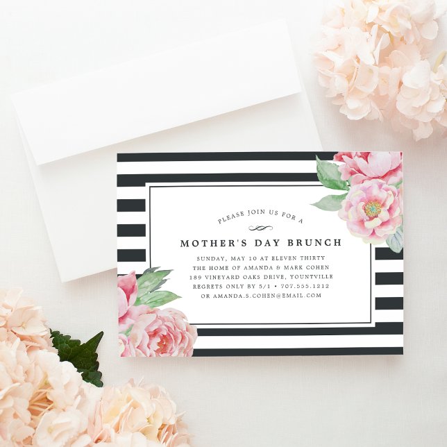 Antique Peony | Mother's Day Brunch Invitation (Creator Uploaded)