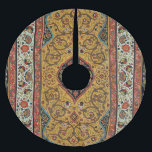 Antique Persian Carpet Elegant Design Brushed Polyester Tree Skirt<br><div class="desc">Immerse yourself in the opulent beauty of the 19th century with this exquisite antique Persian carpet design. Sourced from the renowned "L'Ornement Polychrome" by Albert Racinet (1888), this intricate pattern showcases the masterful artistry of traditional Persian rug making. Rich hues of gold, deep red, black, and ivory intertwine in elaborate...</div>