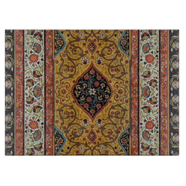 Antique Persian Carpet Elegant Design Cutting Board (Front)