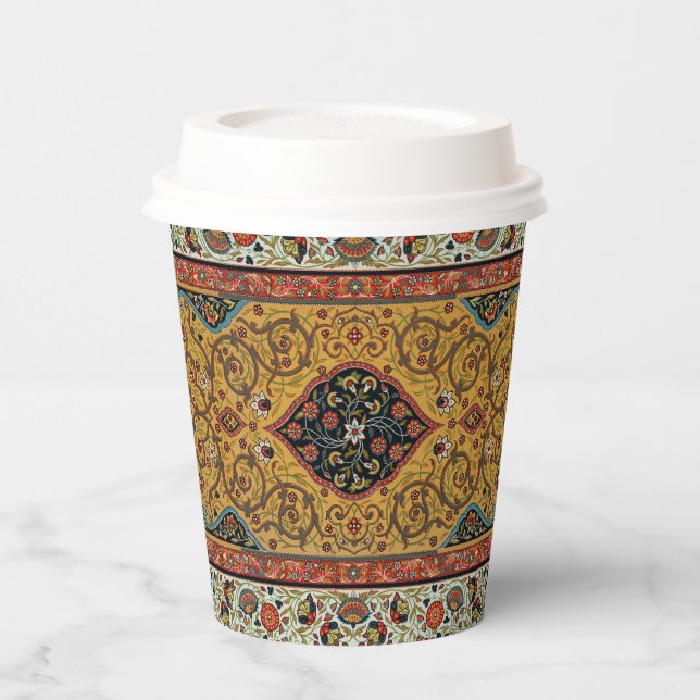 Antique Persian Carpet Elegant Design Paper Cups (Left)