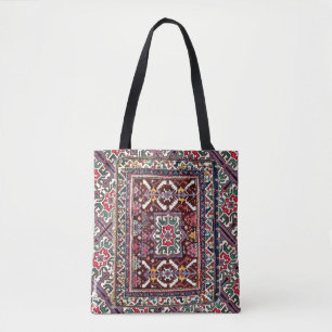 Antique Persian Oriental Rug Design Tote Bag