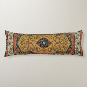 Antique Persian Rich Carpet Elegant Rug Carpet Body Cushion