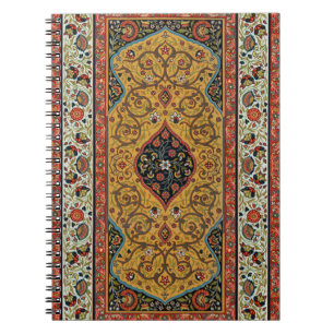 Antique Persian Rich Carpet Elegant Rug Carpet Notebook