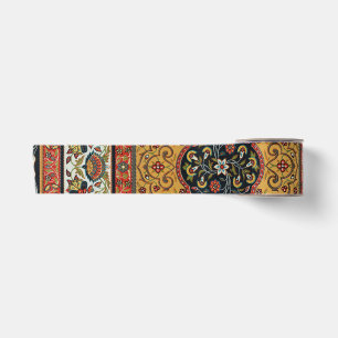 Antique Persian Rich Carpet Elegant Rug Carpet Satin Ribbon