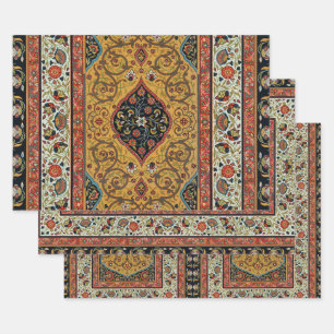 Antique Persian Rich Carpet Elegant Rug Carpet Wrapping Paper Sheet