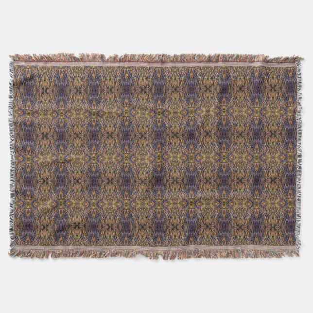 'Antique Persian Rug- Look' pattern CGGWOMF Throw Blanket (Front)