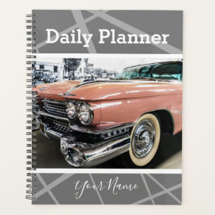 Antique Pink Car - Daily Planner- HAMbWG Planner