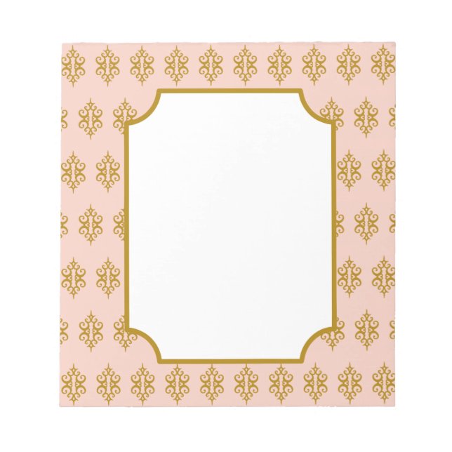 Antique Pink Lace Notepad (Front)