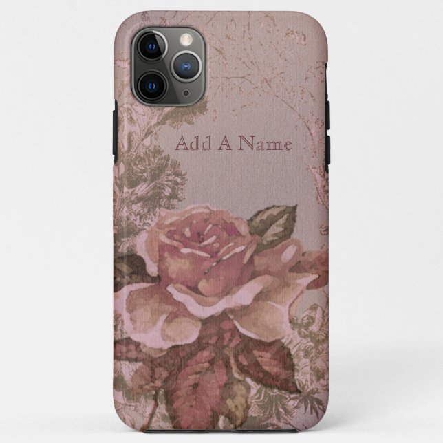 Antique Pink Roses Illustration Case-Mate iPhone Case (Back)
