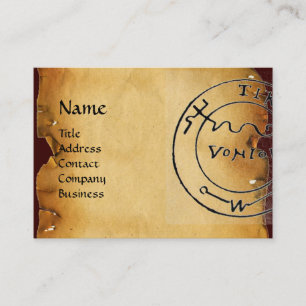ANTIQUE PIRATES TREASURE MAP ,SKULL AND SWORDS BUSINESS CARD