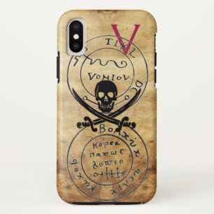 ANTIQUE  PIRATES TREASURE MAP ,SKULL AND SWORDS Case-Mate iPhone CASE