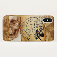 ANTIQUE  PIRATES TREASURE MAP ,SKULL AND SWORDS
