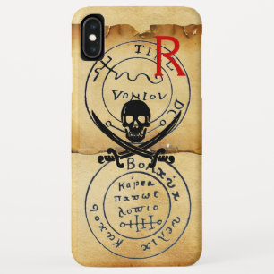 ANTIQUE PIRATES TREASURE MAP ,SKULL AND SWORDS Case-Mate iPhone CASE