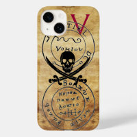 ANTIQUE PIRATES TREASURE MAP ,SKULL AND SWORDS