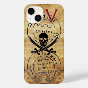 ANTIQUE  PIRATES TREASURE MAP ,SKULL AND SWORDS Case-Mate iPhone 14 CASE
