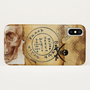 ANTIQUE  PIRATES TREASURE MAP ,SKULL AND SWORDS Case-Mate iPhone CASE