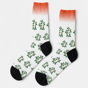 Antique Plate & Café au Lait Bol Socks Holly