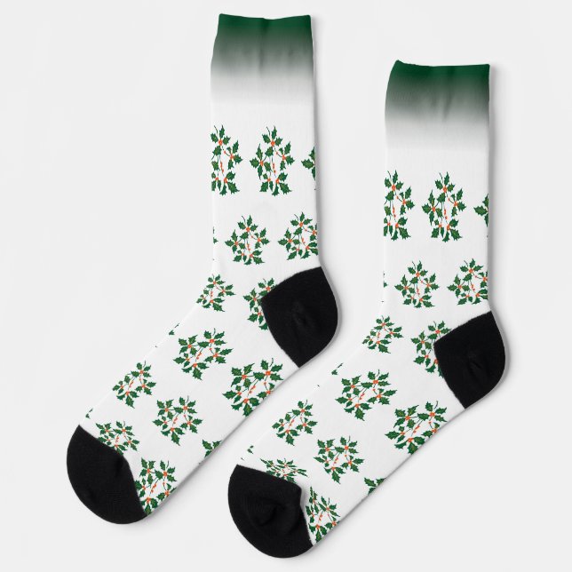 Antique Plate & Café au Lait Bol Socks | Holly (Left)