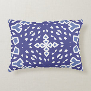 Antique portuguese azulejo ceramic. Original desig Decorative Cushion