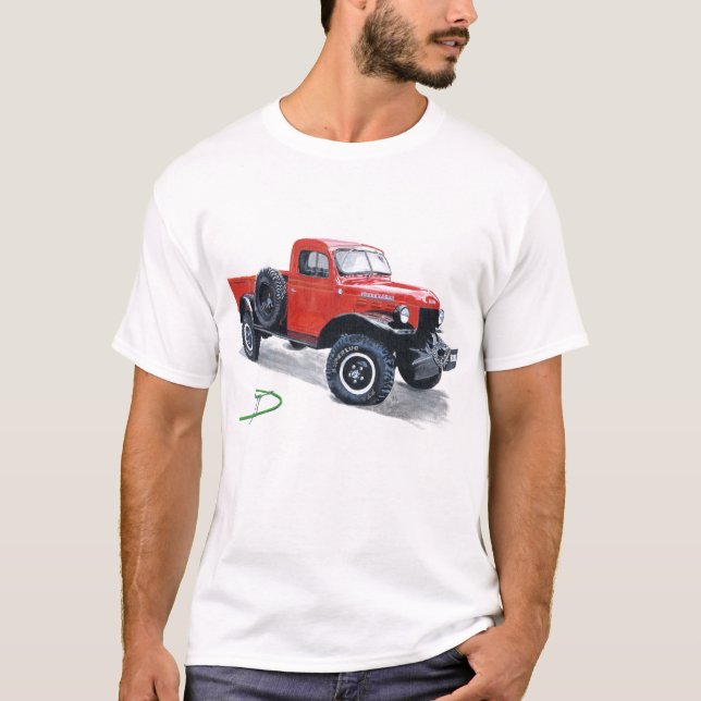 Antique Power Wagon Truck T-Shirt (Front)
