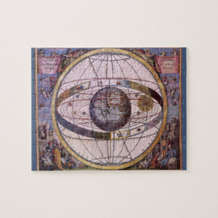 Antique Ptolemaic Solar System, Andreas Cellarius Jigsaw Puzzle