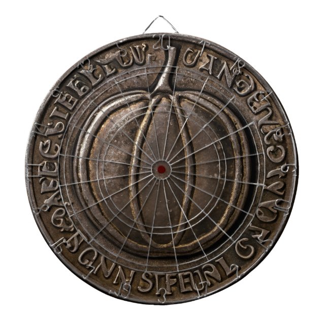 Antique Pumpkin Coin Dartboard (Front)