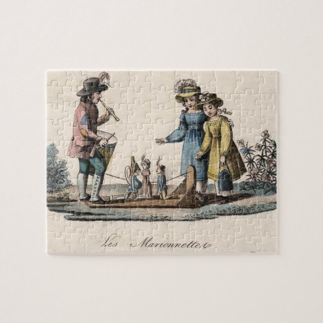 Antique Puppet Children Show Dance Jigsaw Puzzle (Horizontal)