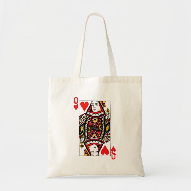 Antique Queen of Hearts Tote Bag (Front)