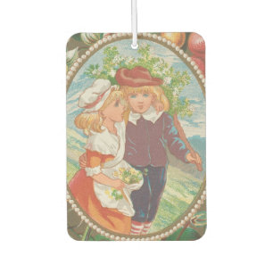 Antique Quirky Valentine, Victorian Era, 1874 Car Air Freshener