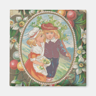 Antique Quirky Valentine, Victorian Era, 1874 Magnet