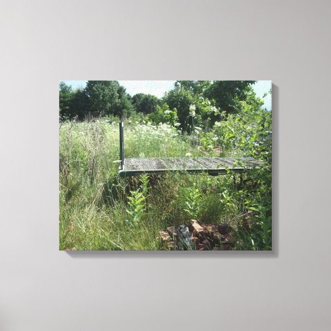 Antique railroad cart canvas print (Front)