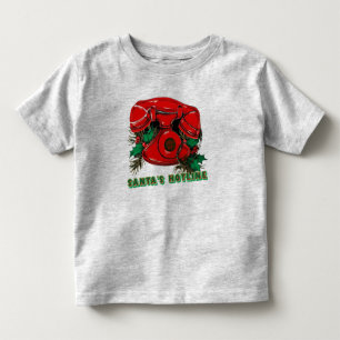 Antique Red Christmas Telephone Coordinating Toddler T-Shirt
