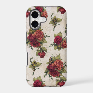 Antique Red Rose Wallpaper