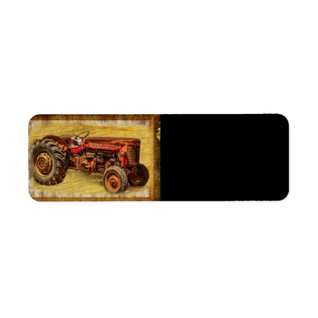 Antique Red Tractor (Front)