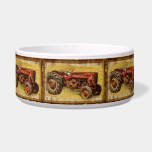 Antique Red Tractor
