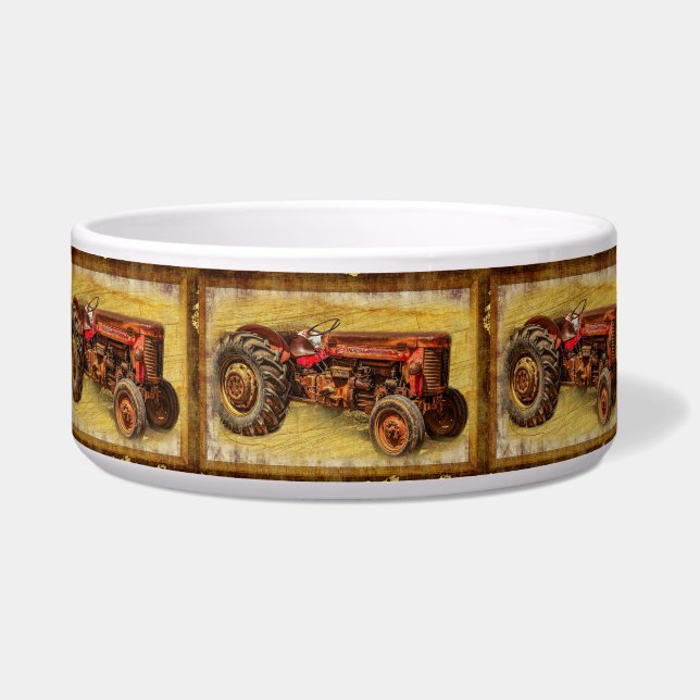 Antique Red Tractor (Front)