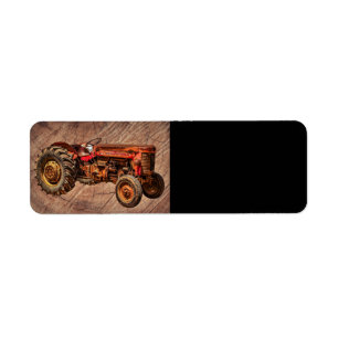 Antique Red Tractor