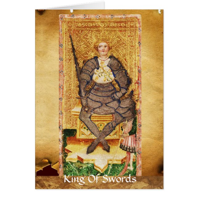 ANTIQUE RENAISSANCE TAROT/KING AND QUEEN OF SWORDS (Front)