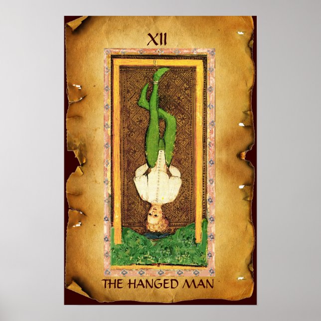 ANTIQUE RENAISSANCE TAROTS  12 / THE HANGED MAN POSTER (Front)