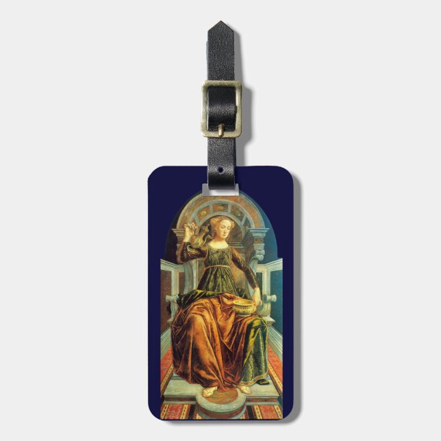 ANTIQUE RENAISSANCE TAROTS 14 / TEMPERANCE LUGGAGE TAG (Front Vertical)