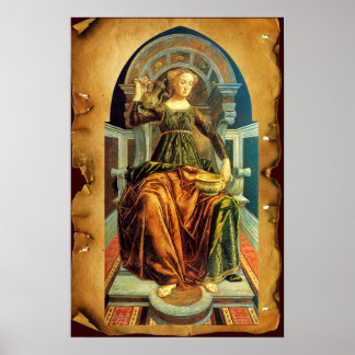 ANTIQUE RENAISSANCE TAROTS 14 / TEMPERANCE POSTER