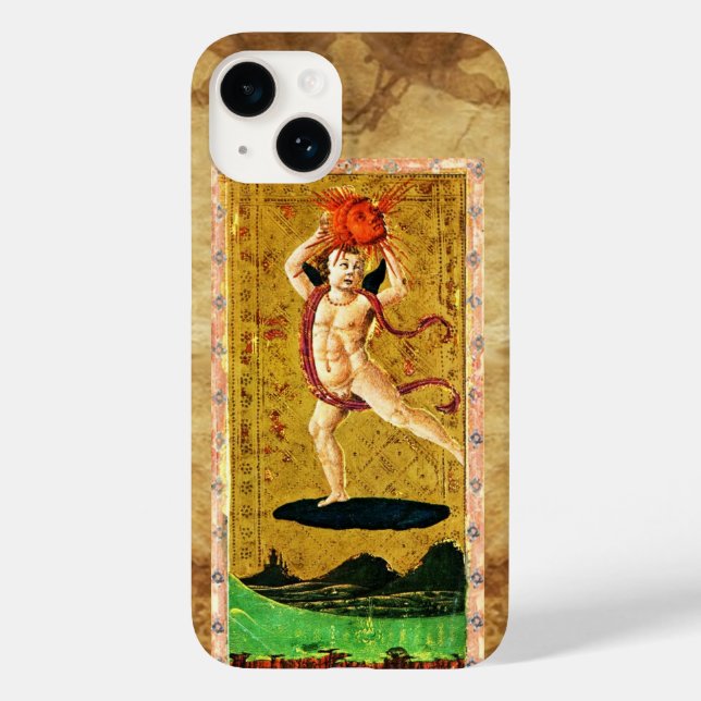 ANTIQUE RENAISSANCE TAROTS 19 / THE SUN Case-Mate iPhone CASE (Back)
