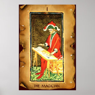 ANTIQUE RENAISSANCE TAROTS 1 / THE MAGICIAN POSTER