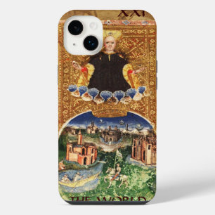 ANTIQUE RENAISSANCE TAROTS 21 / THE WORLD iPhone 14 PLUS CASE