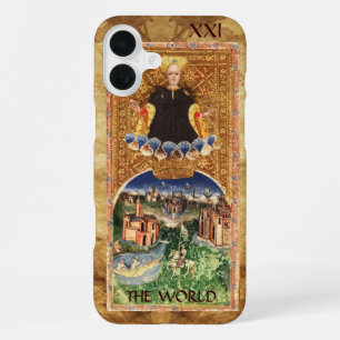 ANTIQUE RENAISSANCE TAROTS 21 / THE WORLD iPhone 16 PLUS CASE