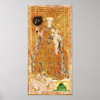 ANTIQUE RENAISSANCE TAROTS 2 / THE PAPESS POSTER